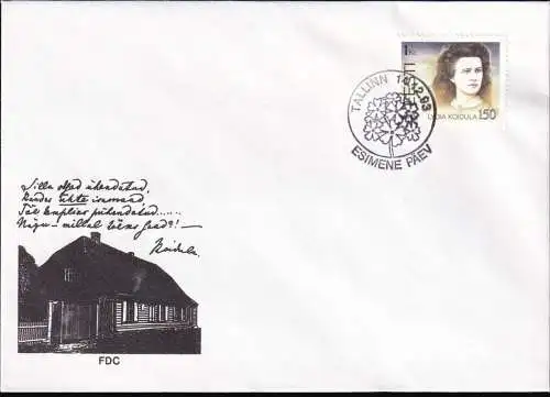 ESTLAND 1993 Mi-Nr. 219 FDC