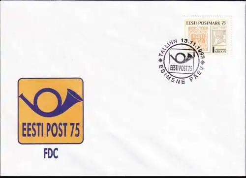 ESTLAND 1993 Mi-Nr. 214 FDC