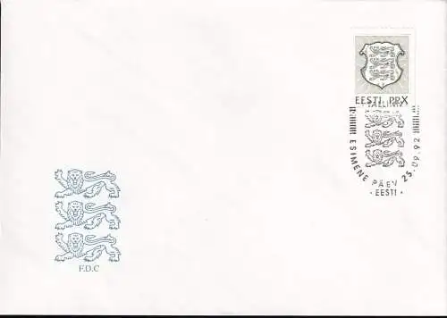 ESTLAND 1992 Mi-Nr. 187 FDC