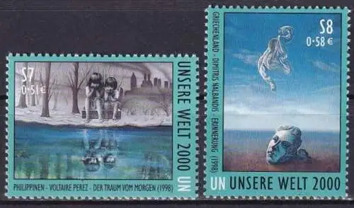 UNO WIEN 2000 Mi-Nr. 307/08 ** MNH