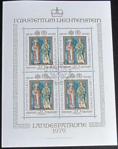 LIECHTENSTEIN 1979 Mi-Nr. 734 Kleinbogen o used - aus Abo