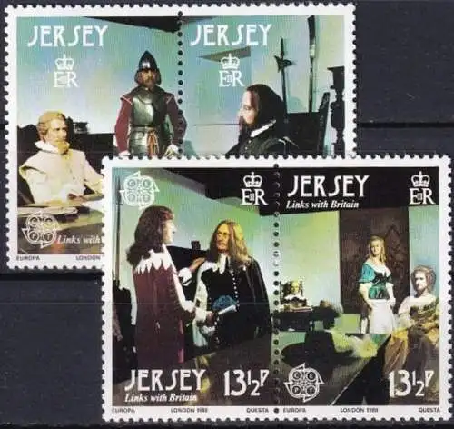 JERSEY 1980 Mi-Nr. 219/22 ** MNH