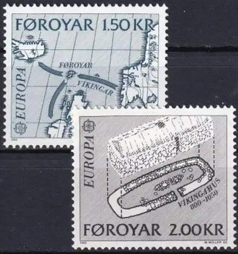 FÄRÖER 1982 Mi-Nr. 70/71 ** MNH