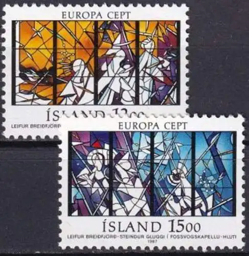 ISLAND 1987 Mi-Nr. 665/66 ** MNH