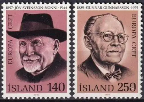 ISLAND 1980 Mi-Nr. 552/53 ** MNH