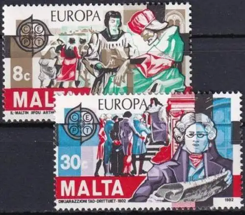 MALTA 1982 Mi-Nr. 661/62 ** MNH