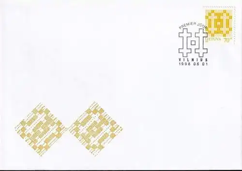 LITAUEN 1998 Mi-Nr. 668I FDC