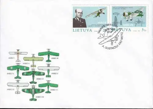 LITAUEN 1998 Mi-Nr. 662/63 FDC