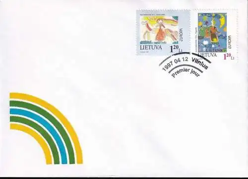 LITAUEN 1997 Mi-Nr. 636/37 FDC