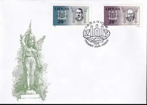 LITAUEN 1995 Mi-Nr. 573/74 FDC