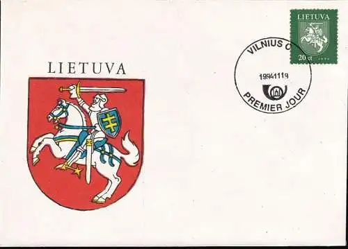 LITAUEN 1994 Mi-Nr. 571 FDC