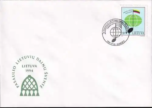 LITAUEN 1994 Mi-Nr. 560 FDC