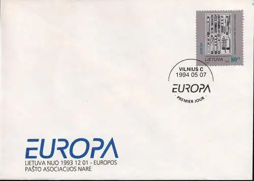 LITAUEN 1994 Mi-Nr. 555 FDC