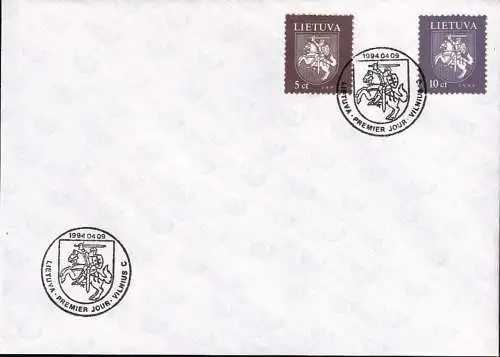 LITAUEN 1994 Mi-Nr. 553/54 FDC