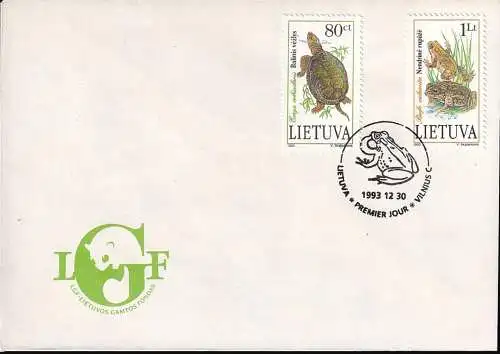 LITAUEN 1993 Mi-Nr. 545/46 FDC