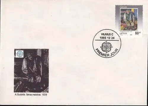 LITAUEN 1993 Mi-Nr. 544 FDC