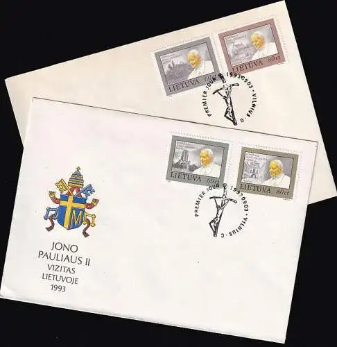 LITAUEN 1993 Mi-Nr. 533/36 FDC