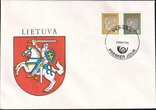 LITAUEN 1993 Mi-Nr. 531/32 FDC