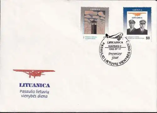 LITAUEN 1993 Mi-Nr. 529/30 FDC