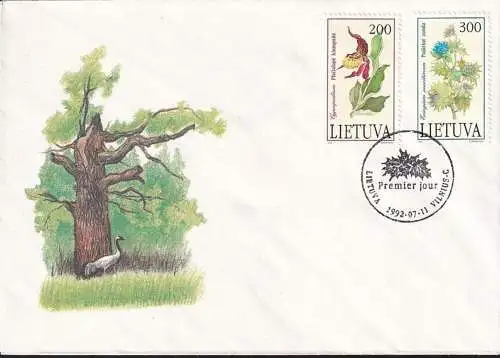 LITAUEN 1992 Mi-Nr. 499/00 FDC