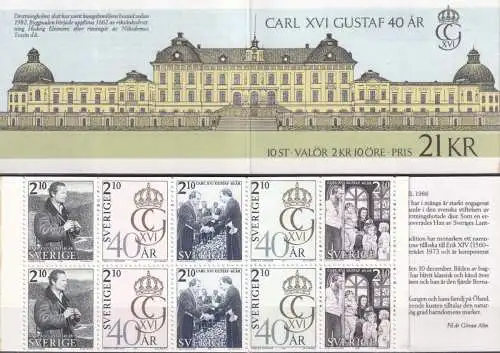 SCHWEDEN 1986 Mi-Nr. MH 115 Markenheft/booklet ** MNH