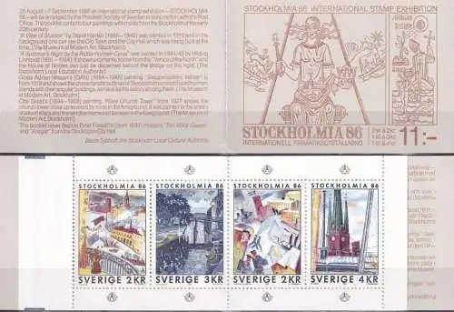 SCHWEDEN 1985 Mi-Nr. MH 107 Markenheft/booklet ** MNH