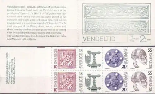 SCHWEDEN 1975 Mi-Nr. MH 49 y Markenheft/booklet ** MNH