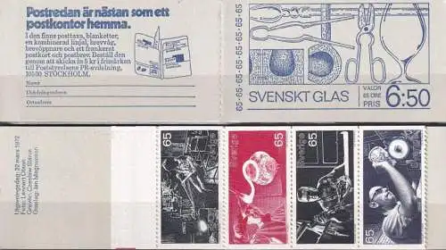 SCHWEDEN 1972 Mi-Nr. MH 32 Markenheft/booklet ** MNH