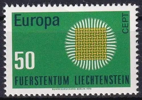 LIECHTENSTEIN 1970 Mi-Nr. 525 ** MNH