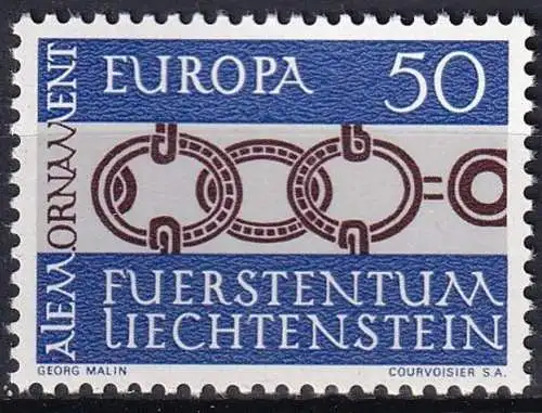 LIECHTENSTEIN 1965 Mi-Nr. 454 ** MNH