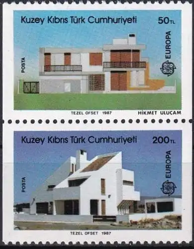 TÜRK. ZYPERN 1987 Mi-Nr. 205/06 C ** MNH