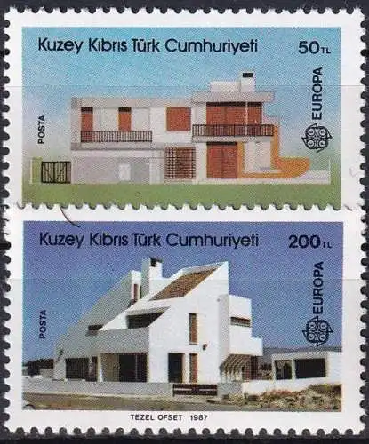 TÜRK. ZYPERN 1987 Mi-Nr. 205/06 A ** MNH