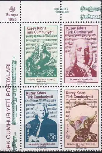 TÜRK. ZYPERN 1985 Mi-Nr. 166/69 ** MNH