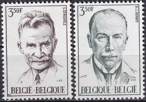 BELGIEN 1971 Mi-Nr. 1655/56 ** MNH