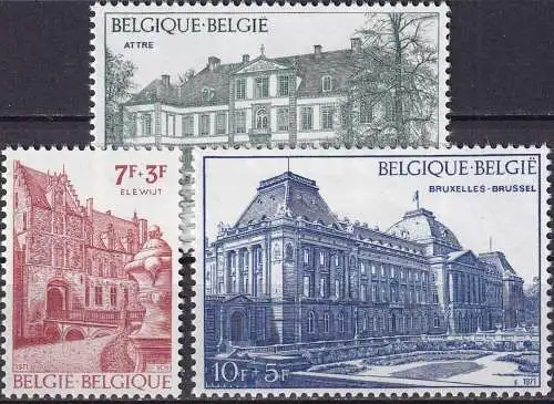 BELGIEN 1971 Mi-Nr. 1658/60 ** MNH