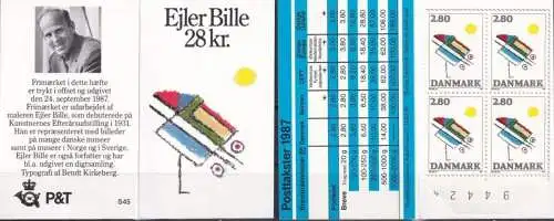 DÄNEMARK 1987 Mi-Nr. MH 10x 901 Markenheft/booklet mit Zählnummer ** MNH