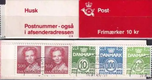 DÄNEMARK 1988 Mi-Nr. MH 37 Markenheft/booklet o used - aus Abo