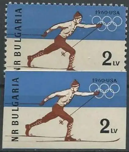 BULGARIEN 1960 Mi-Nr. 1153 AB ** MNH