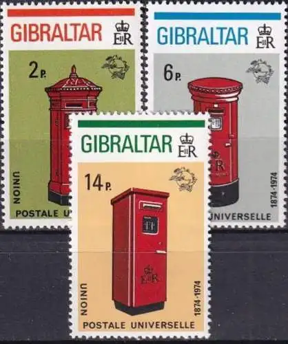 GIBRALTAR 1974 Mi-Nr. 310/12 ** MNH