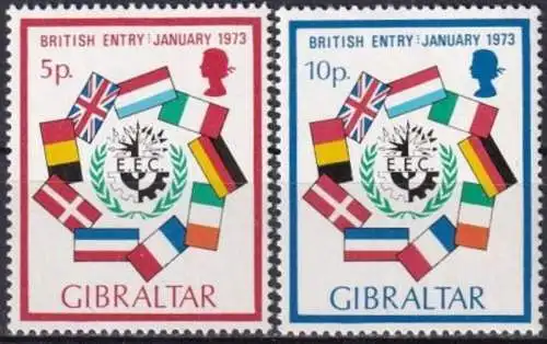 GIBRALTAR 1973 Mi-Nr. 297/98 ** MNH