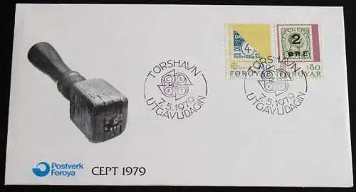 FÄRÖER 1979 Mi-Nr. 43/44 CEPT FDC