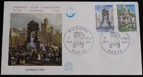 FRANKREICH 1978 Mi-Nr. 2098/99 FDC - CEPT