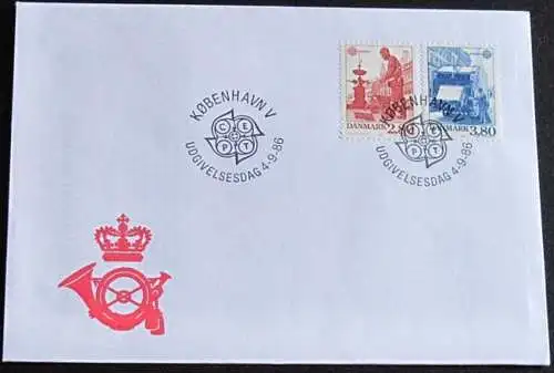 DÄNEMARK 1986 Mi-Nr. 882/83 FDC - CEPT