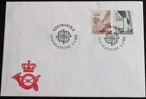 DÄNEMARK 1983 Mi-Nr. 781/82 FDC - CEPT