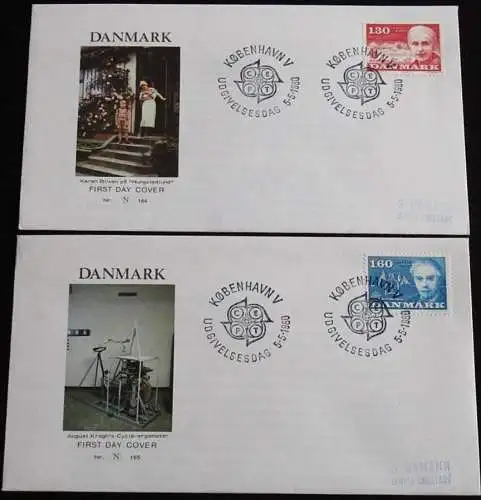 DÄNEMARK 1980 Mi-Nr. 699/00 FDC - CEPT