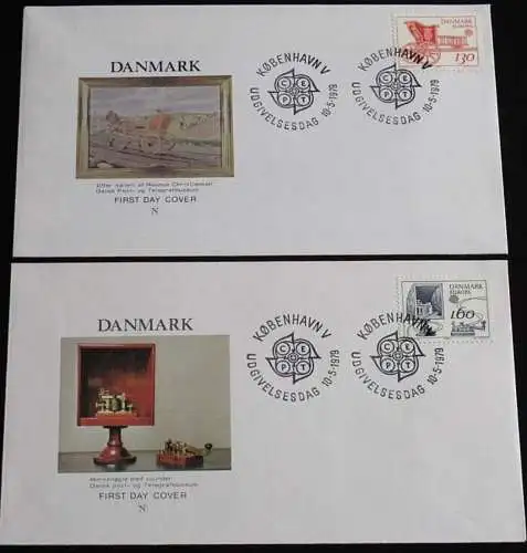 DÄNEMARK 1979 Mi-Nr. 686/87 FDC - CEPT