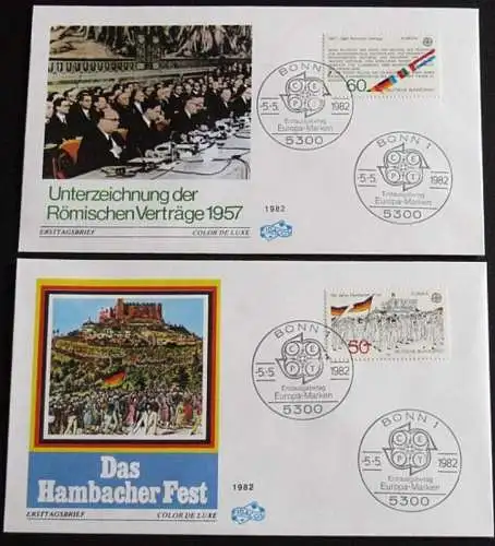 DEUTSCHLAND 1982 Mi-Nr. 1130/31 FDC - CEPT