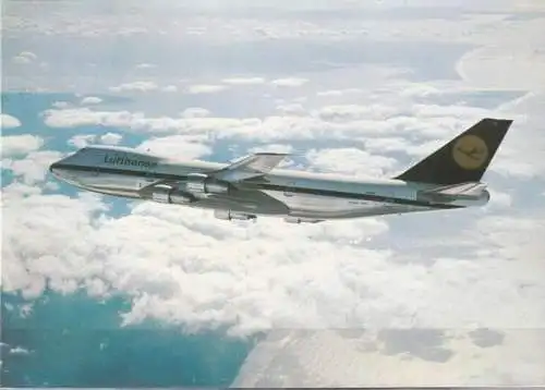 UNO NEW YORK 1978 Postkarte Ovebria78 Lufthansa Boeing 747