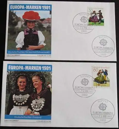 DEUTSCHLAND 1981 Mi-Nr. 1096/97 CEPT FDC