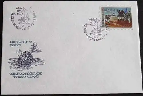 AZOREN 1982 Mi-Nr. 353 FDC - CEPT